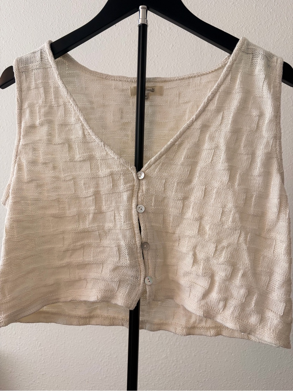 Madewell Knit Button-Front Tank - Picture 4 of 6